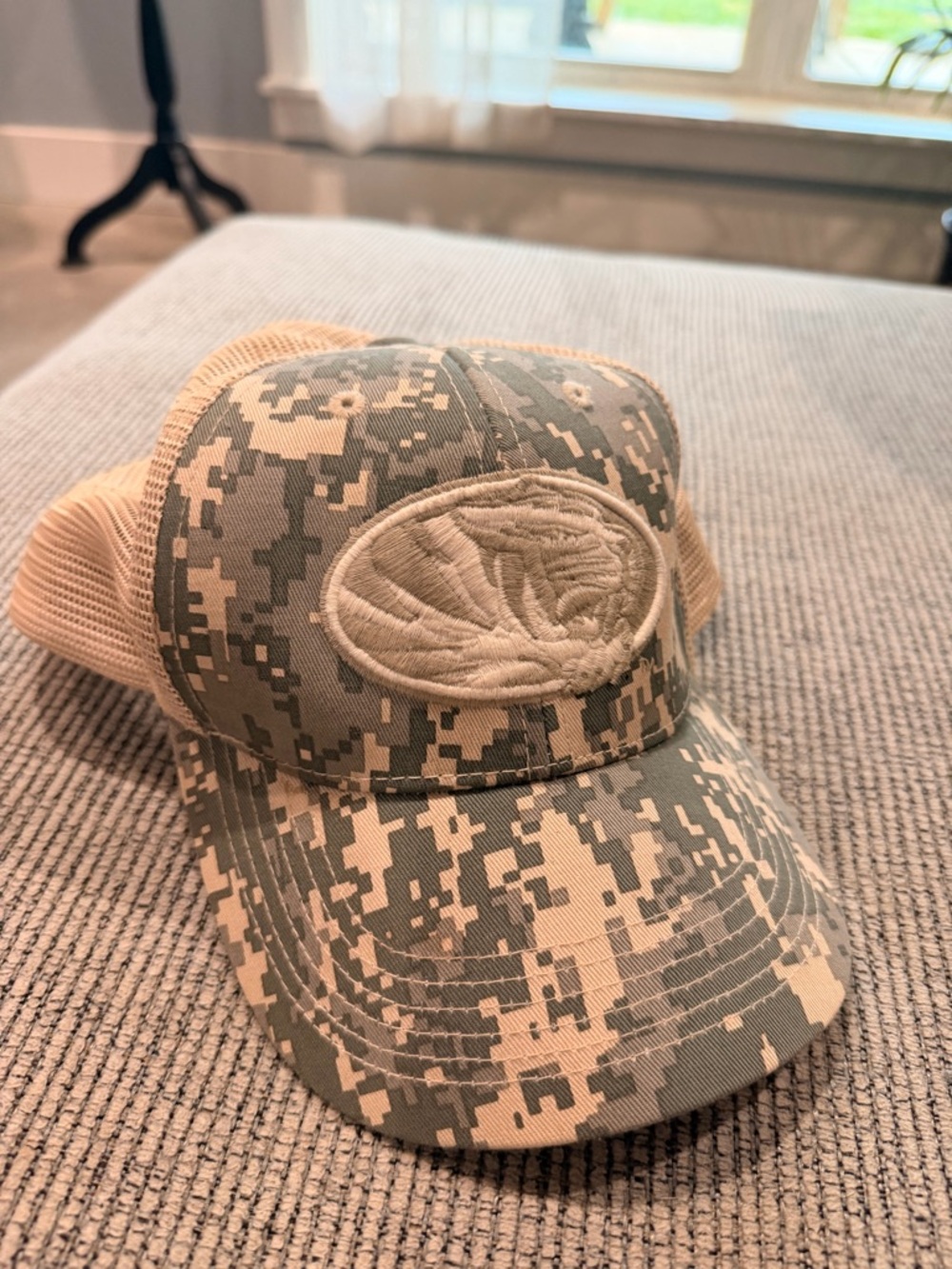 Caltivating Headgear Mizzou Cottoncrafter Tan Trucker Camo Cap Breathable Mesh